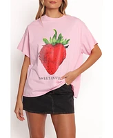 Petal and Pup Women's Cerise Tee