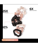 Night Assorted Satin Scrunchies 6-pack