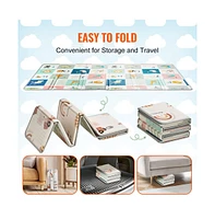 Soft Baby Activity Play Mat Double-Sided Floor Mat for Crawling Toddlers