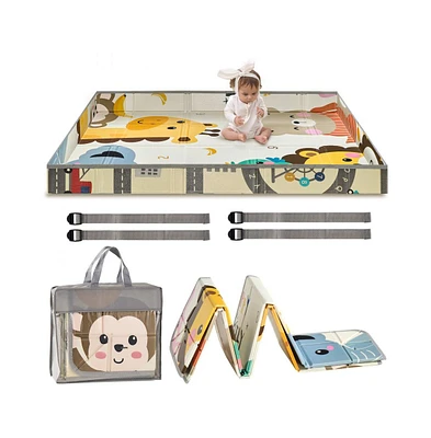 Baby Play Mat Soft Crawling Floor Playmat Double-Sided Kids Activity Mat