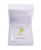 Disney Mickey Mouse Crystal Tennis Shaker Charm Necklace