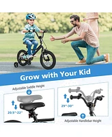 Inch Kids Bike with Removable Training Wheels for Aged 3-8 Years Old