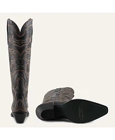 Olivia Leather Cowgirl Boots - Stylish Western Footwear & Comfort By Buck Brana