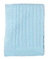 3 Stories Trading Baby Boy Cable Knit Cotton Blanket