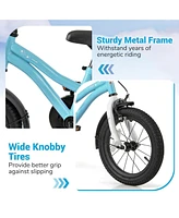Kids Bike 14-Inch Children Training Bicycle with 2 Brake for 3-8 Years Old
