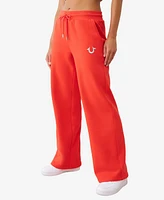 True Religion Women's Lurex Buddha Straight Leg Pants