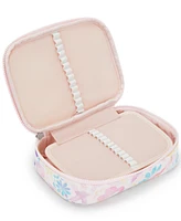 Kipling 100 Pens Aqua Flowers Zippered Pen Case