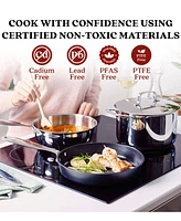 Alva Maestro Nonstick Ceramic Frying Pan Skillet, Non-Toxic Pfas Pfoa & Ptfe Free, Healthy Cooking Pan