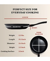 Alva Energy 11" Nonstick Healthy Aluminum Frying Pan, Non-Toxic Pfas/Pfoa/Pfte Free