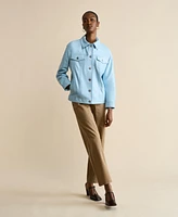 Furniq Uk Women's Leather Shirt Jacket
