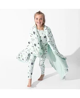 Bellabu Bear Kids Unisex Kids' Minecraft Sleep Repeat Set of 2 Piece Pajamas