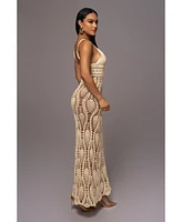 Jluxlabel Women's Great Escape Crochet Maxi Dress