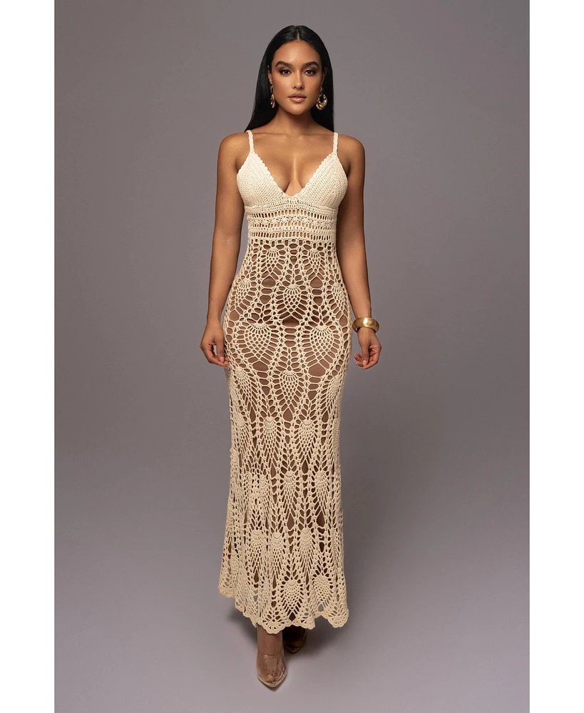 Jluxlabel Women's Great Escape Crochet Maxi Dress