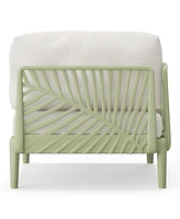 WestinTrends Modern Outdoor Polypropylene Resin Deep Seating Patio Loveseat