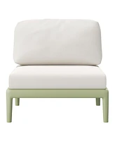 WestinTrends Modern Polypropylene Resin 3 Seat Outdoor Patio Sofa