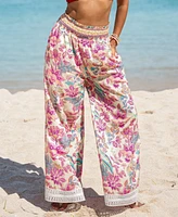 Cupshe Women's Desert Dreamer Floral Cover-Up Pants