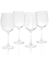 Mikasa Glassware, Set of 4 Cheers White Wine Glasses