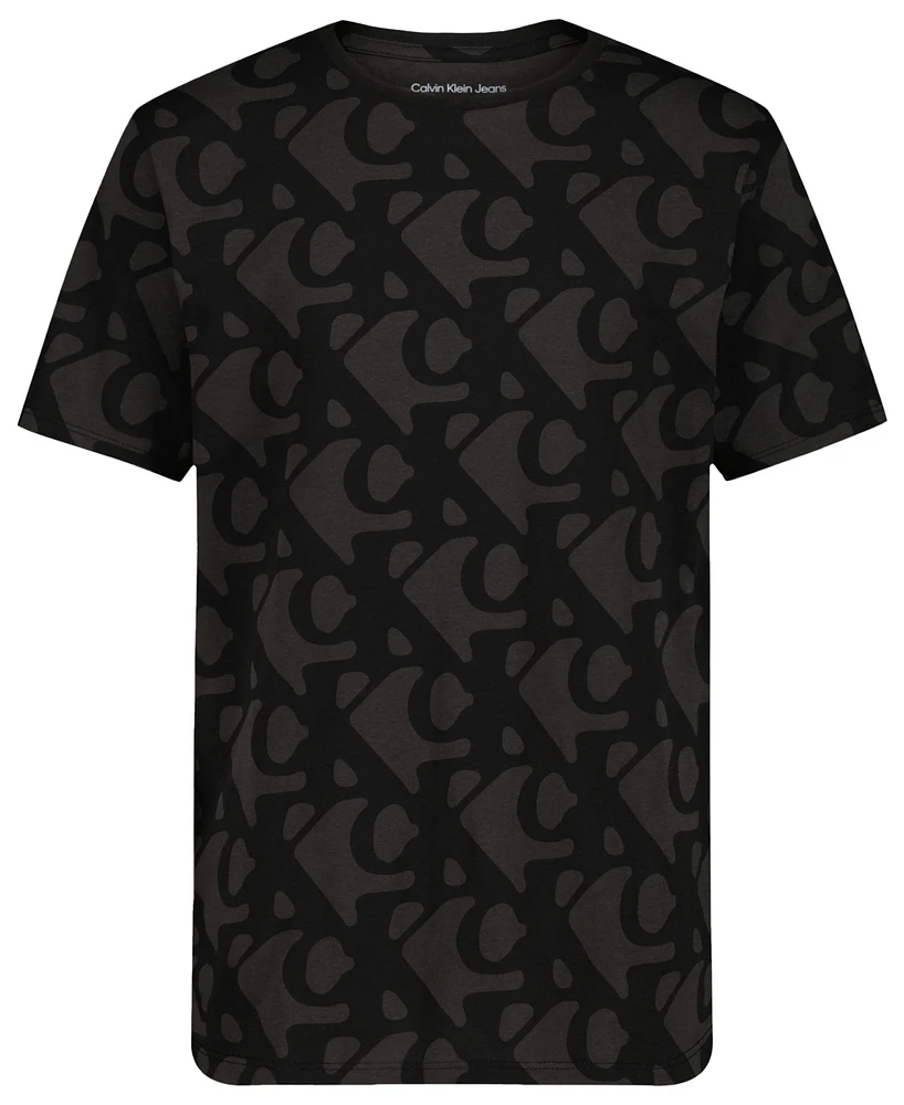 Calvin Klein Big Boys Stacked Short Sleeve T-Shirt