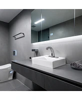 Aquaterior 5" Touchless Bathroom Faucet with Rectangle Vessel Sink Auto Sensor