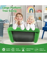 Gymax Boys 700lb Giant 60'' Platform Tree Swing Adults