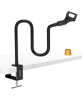 ZealSound Gaming Usb Rgb Microphone Bkd-12a and 19inch gooseneck Flexible Microphone arm Stand H19