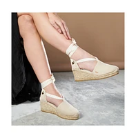 Escala Canvas Espadrille Wedges