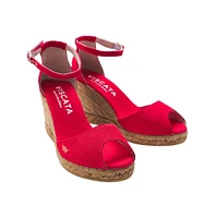 Aiguafreda Limited Edition Canvas Espadrille Sandal Wedges