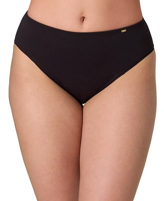 Bali Women's Lux Cotton Essentials High-Cut Underwear Dflehc