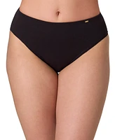 Bali Women's Lux Cotton Essentials High-Cut Underwear Dflehc