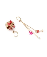 Betsey Johnson Faux Stone Backyard Picnic Basket Mismatch Earrings
