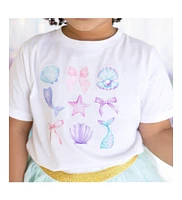 Sweet Wink Toddler Girls Mermaid Cutie Short Sleeve T-Shirt