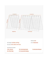 Slickblue Foldable A-Frame Metal Garden Trellis for Climbing Plants Cucumbers and Vegetables