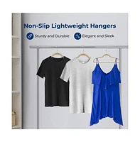 SereneLife 150 Pack Velvet Hangers - Non-Slip with 360° Swivel Hook