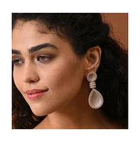 Sohi Teardrop-Crystal Drop Earrings