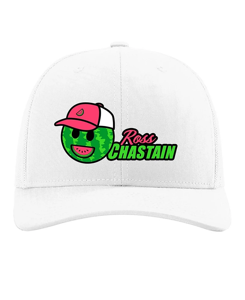 Jr Motorsports Official Team Apparel Men's White Ross Chastain Domestic Trucker Adjustable Hat