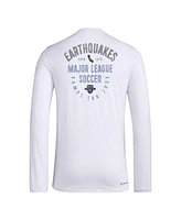 Adidas Men's White San Jose Earthquakes Local Stoic Long Sleeve T-Shirt