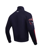 Pro Standard Men's Navy Washington Capitals Classic Chenille Full-Zip Track Jacket