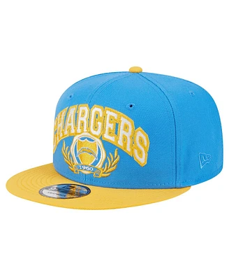 New Era Men's Powder Blue/Gold Los Angeles Chargers Team Establish 9FIFTY Snapback Hat