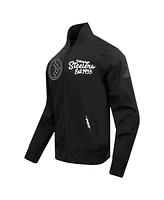 Pro Standard Men's Black Pittsburgh Steelers Paint The City Twill Full-Zip Jacket