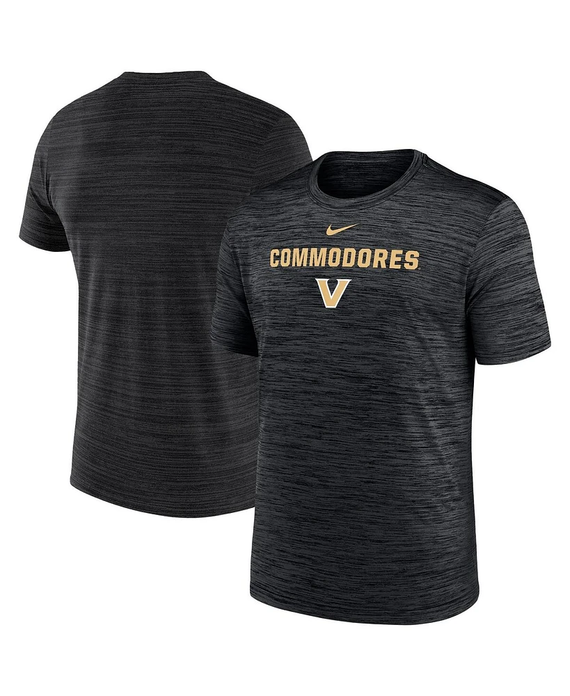 Nike Men's Black Vanderbilt Commodores Velocity Performance T-Shirt