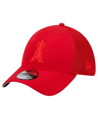 New Era Men's Red Los Angeles Angels Team Tone 39THIRTY Flex Hat