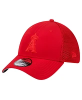 New Era Men's Red Los Angeles Angels Team Tone 39THIRTY Flex Hat