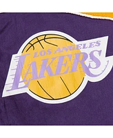 Mitchell & Ness Men's Purple Los Angeles Lakers Hardwood Classics Big Shot Premium Full-Zip Windbreaker Jacket
