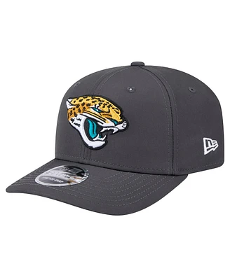 New Era Men's Graphite Jacksonville Jaguars Main 9SEVENTY Stretch-Snap Hat