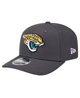 New Era Men's Graphite Jacksonville Jaguars Main 9SEVENTY Stretch-Snap Hat