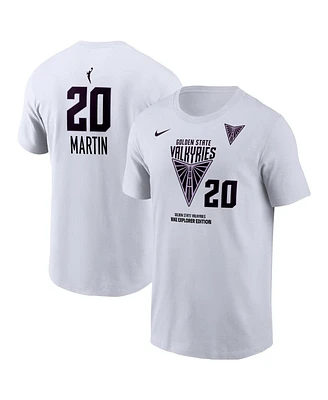 Nike Men's Kate Martin White Golden State Valkyries Heroine Edition Name Number T-Shirt