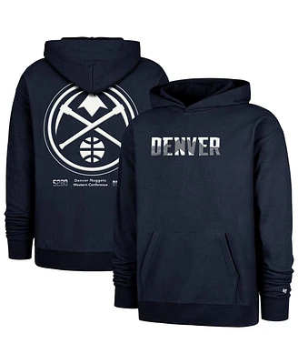 '47 Brand Men's Navy Denver Nuggets 2024/25 City Edition Double Crossover Foundation Pullover Hoodie
