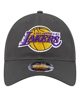 New Era Men's Charcoal Los Angeles Lakers Active Ripstop 9TWENTY Adjustable Hat