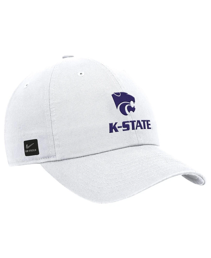 Nike Men's White Kansas State Wildcats 2025 On-Field Club Adjustable Hat