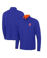 Antigua Men's Royal New York Mets Content Quarter-Zip Sweatshirt